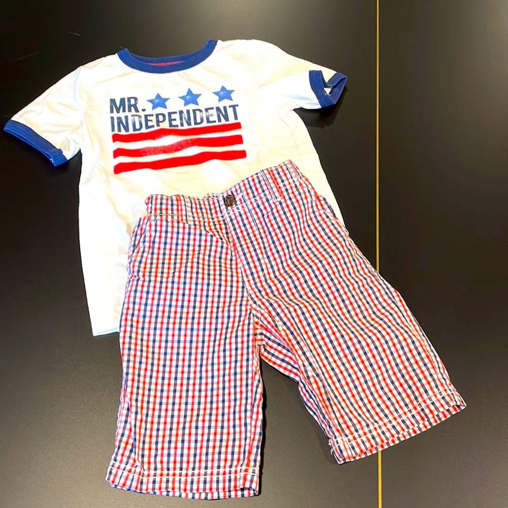 New Mr Independent Tee and Matching Short Size 7